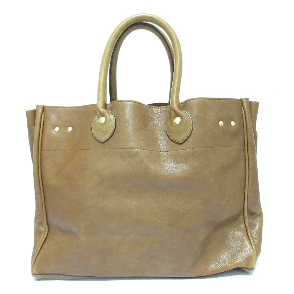 sita parantica ブラウンレザー トートバッグ ゴールド金具
