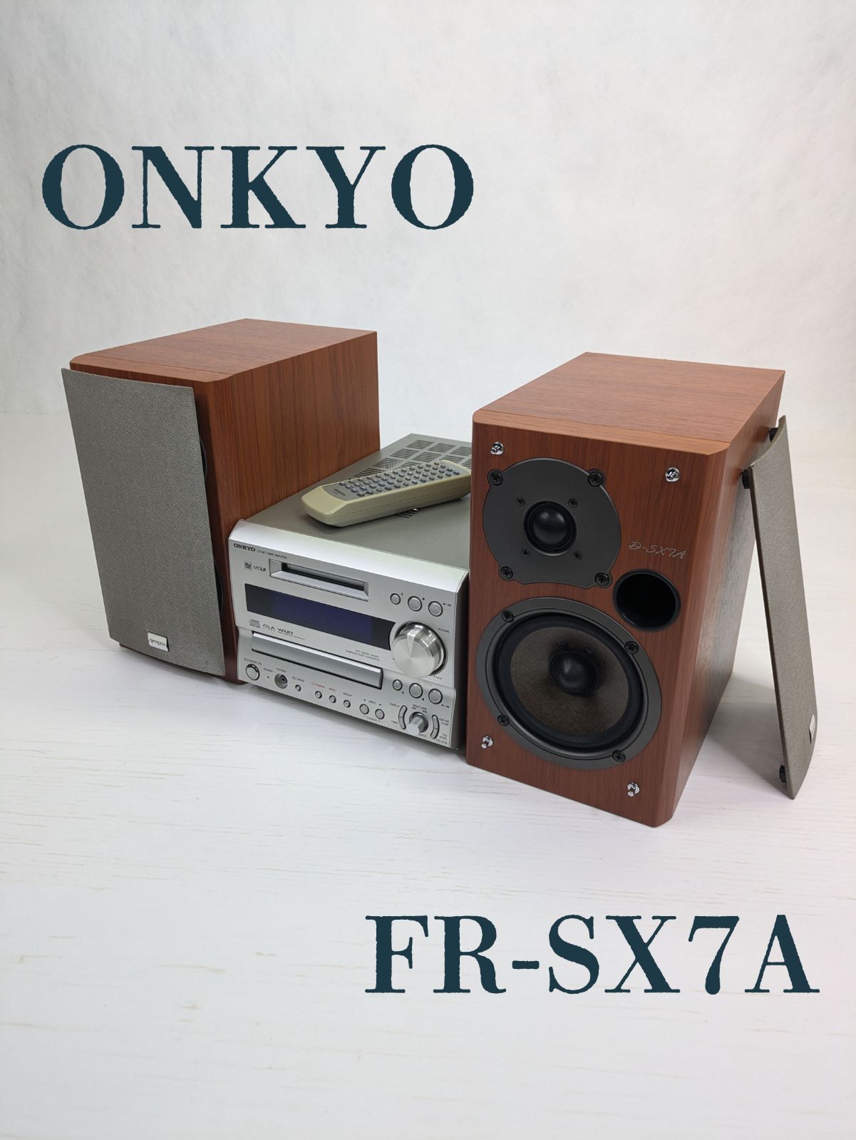 動作 済み ONKYO オンキヨー FR-SX7A CDコンポ MD ラジオ