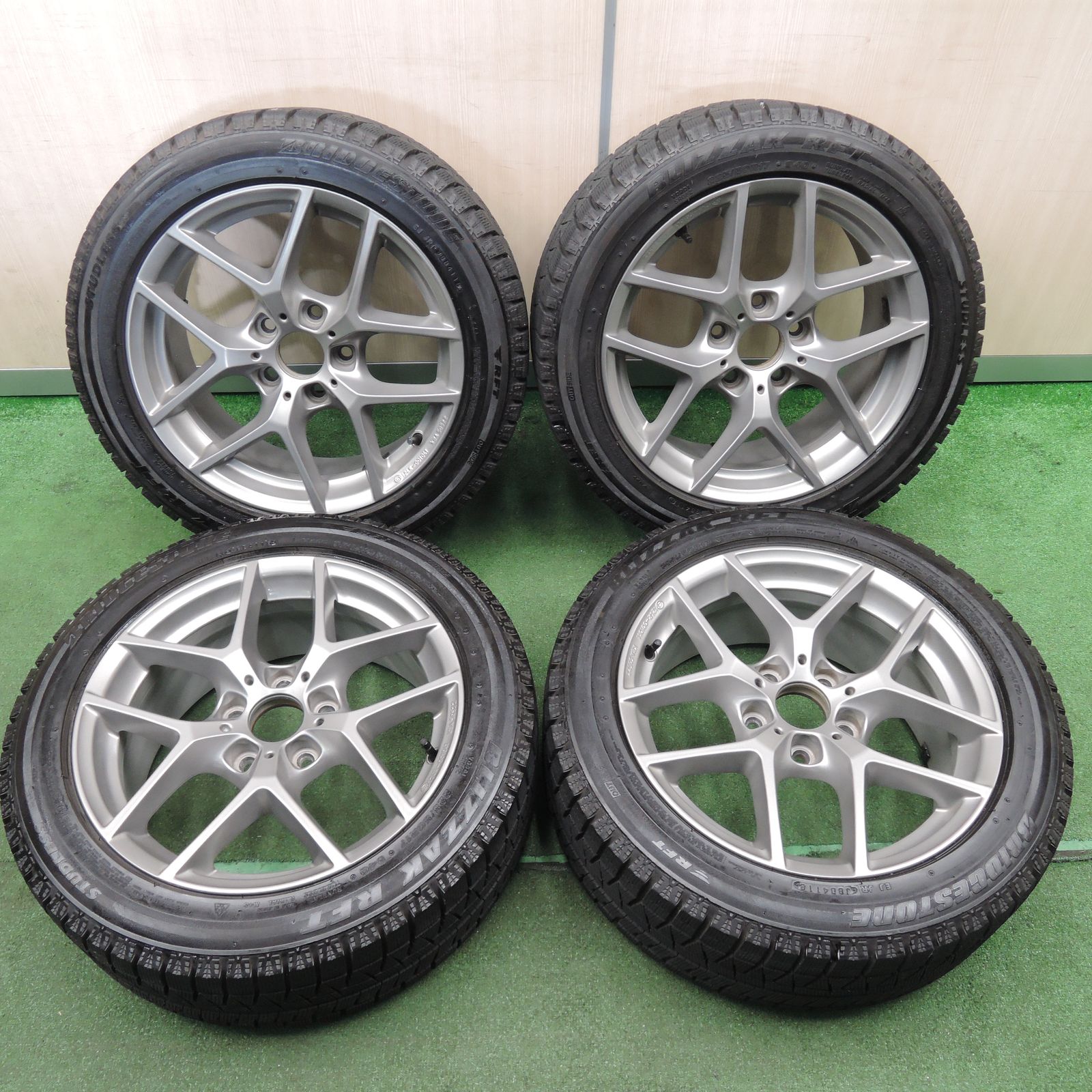 送料無料*バリ溝！キレイ！9.5分☆BMW 等 BORBET 225/50R17 