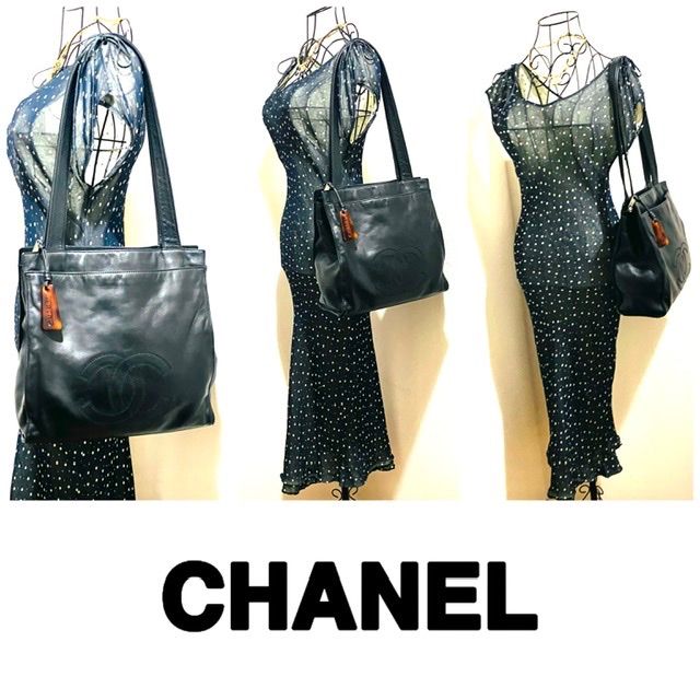 CHANEL シャネル ココマーク トート ショルダーバッグ