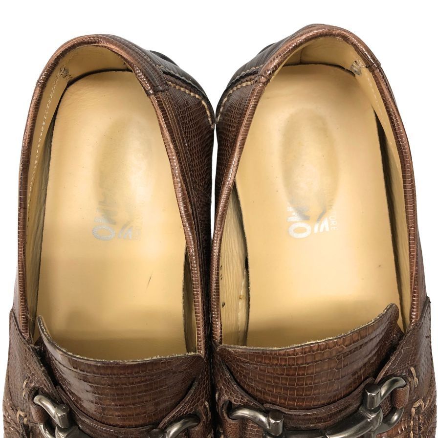 サルヴァトーレフェラガモ ローファー ガンチーニ リザード【AFC44-2