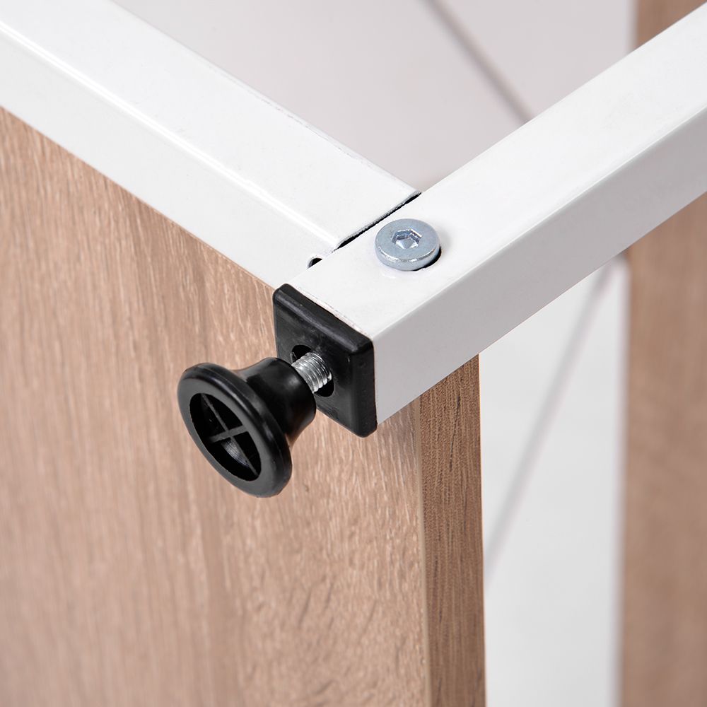 オフィスチェア パソコンデスク セット ナチュラル パソコンデスク L字 120cm 2段ラック付 デスク木製 ミシン台 書斎机 勉強机