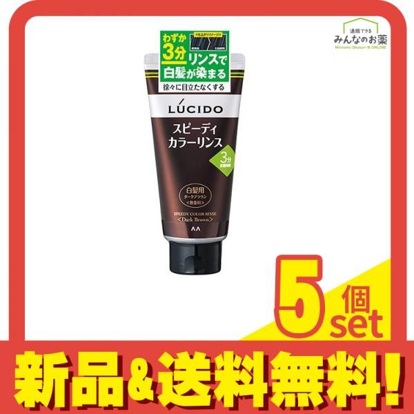 LUCIDO(ルシード) スピーディカラーリンス ダークブラウン 160g 5個セット まとめ売り