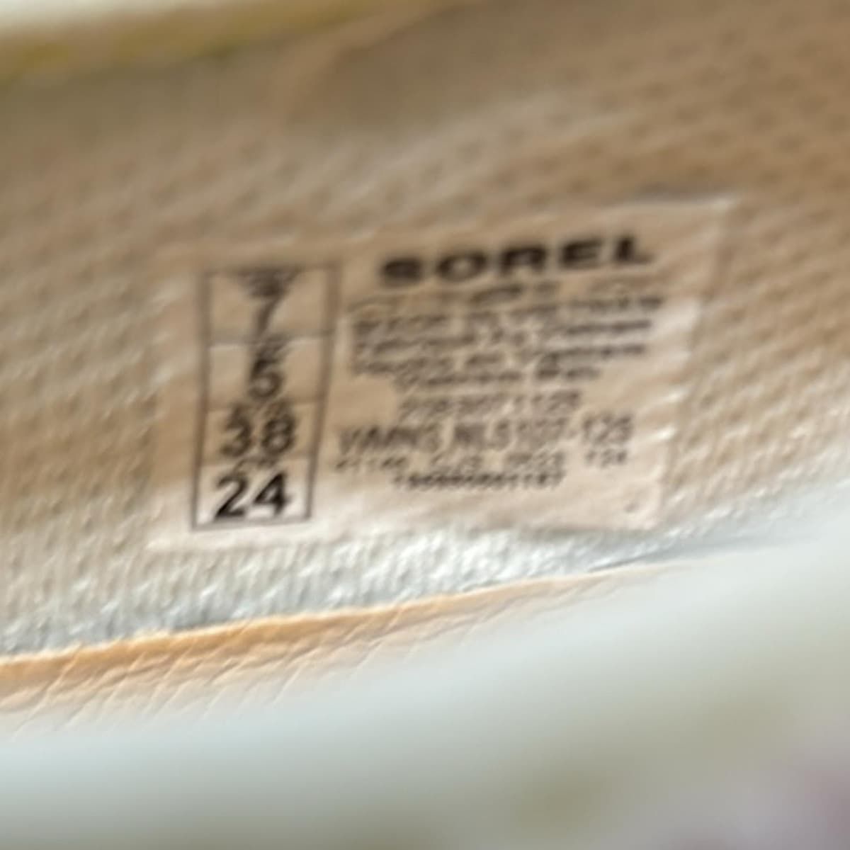 SOREL ソレル スニーカー 24 レディース - アイボリー×ライトピンク×シルバー ベルクロ|インソール取外し可 レザー KIN-KAAI_COM