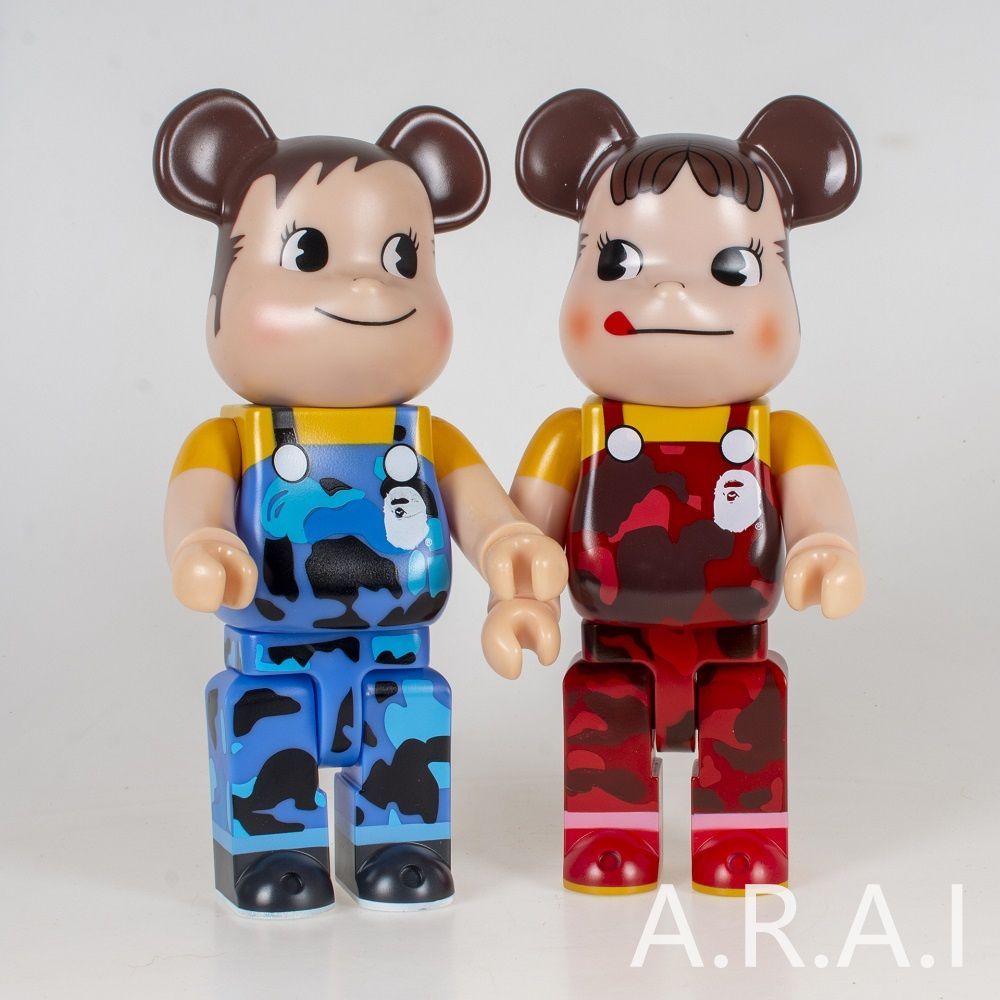 新品未使用】【割引価格】【数量限定】 ベアブリック BE@RBRICK 不二家 400% 28センチ ポコちゃん ペコちゃん レッド ブルー BAPE  べイプ 2体セット - メルカリ