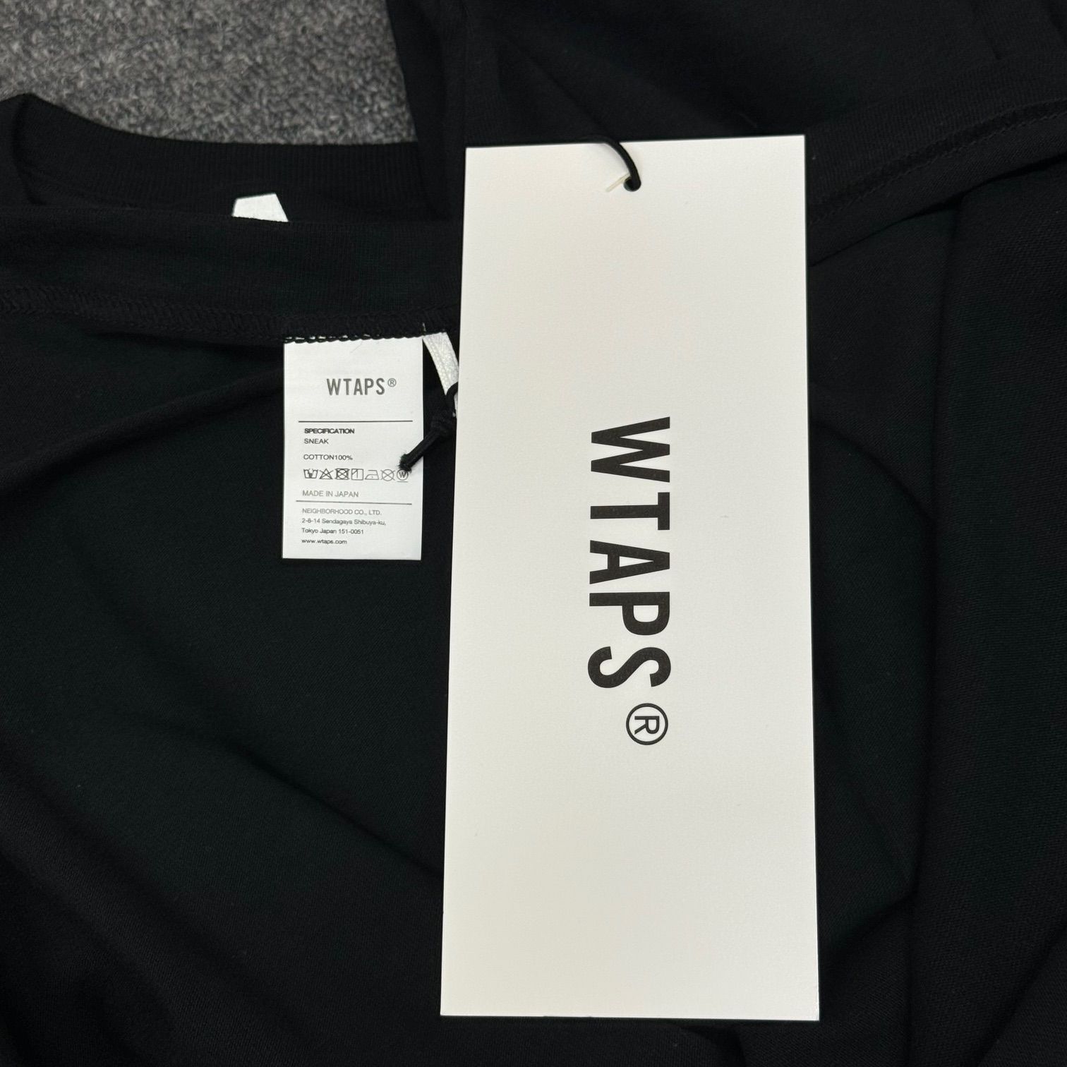 新品 WTAPS 23AW ロゴカットソー 長袖Tシャツ ダブルタップス 232ATDT 