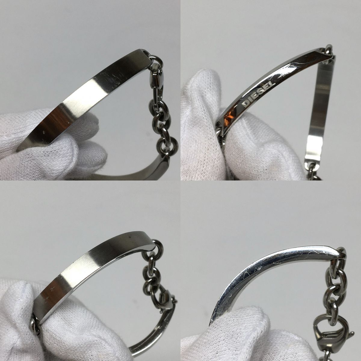 【送料無料/新品】 DIESEL メルカリ - 【津山店】 ※中古 STEEL ブレスレット ディーゼル アクセサリー