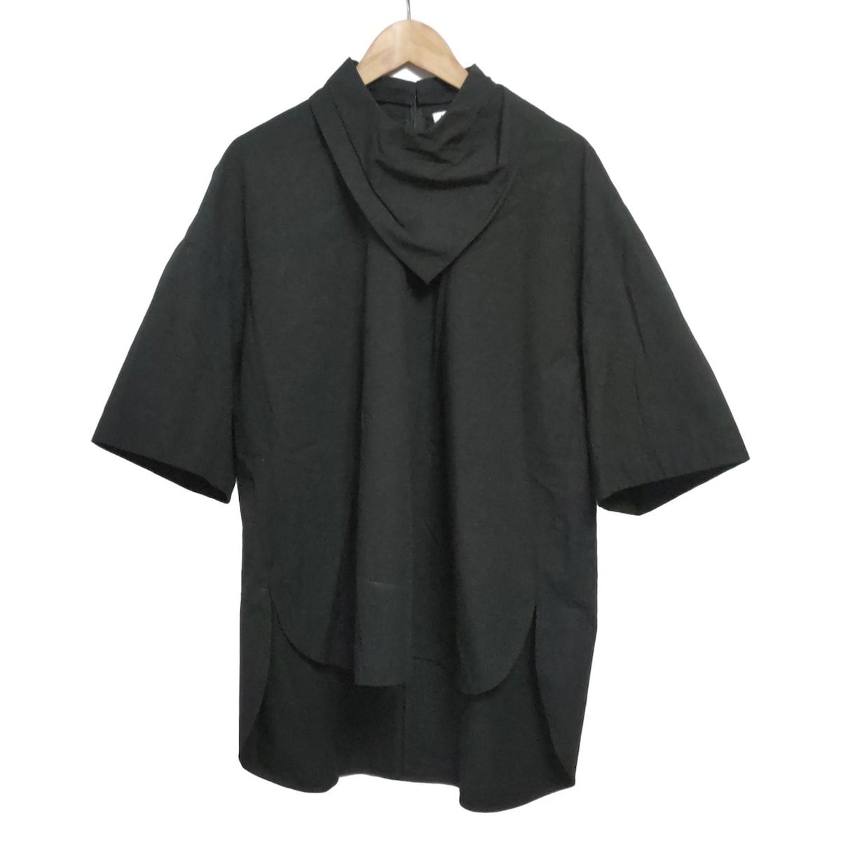 ENFOLD ブラック チュニック 半袖 38 エンフォルド ENFOLD チュニック