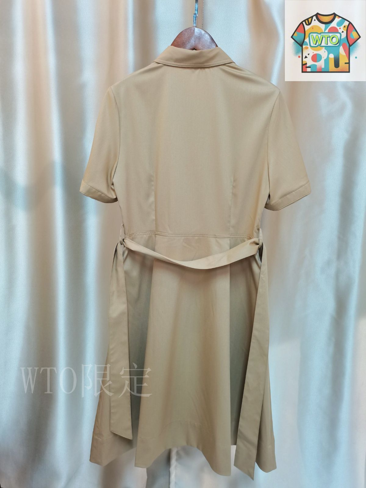 クラシックカラー チェックワンピース-3