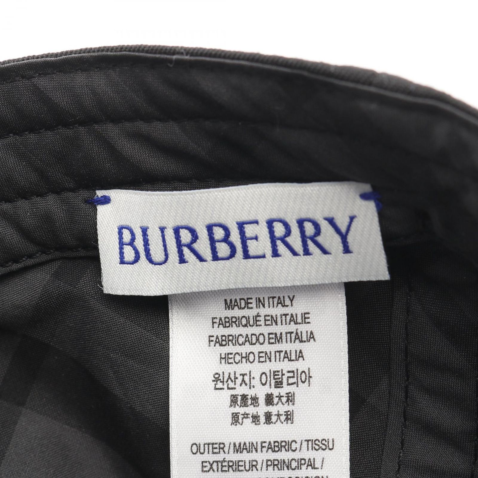 バーバリー BURBERRY キャップ 8085727 ブラック その他 キャップ ユニ