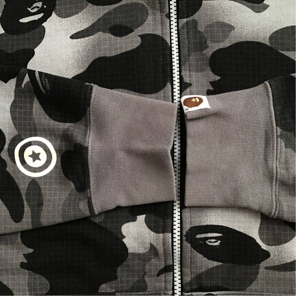 BAPE シティカモ シャークパーカー 蓄光 M 灰色 ☆原宿限定☆ harajuku city color camo シャーク パーカー Mサイズ