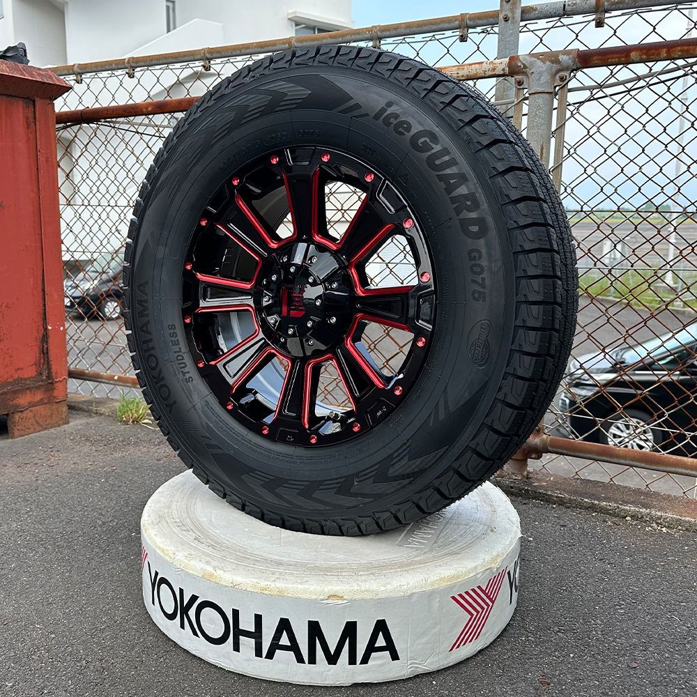 デリカ D5 デリカD5 エクストレイル RAV4 YOKOHAMA ヨコハマ アイスガード 235/70R16 スタッドレス タイヤホイールセット  16インチ DeathRock 4本セット - メルカリ