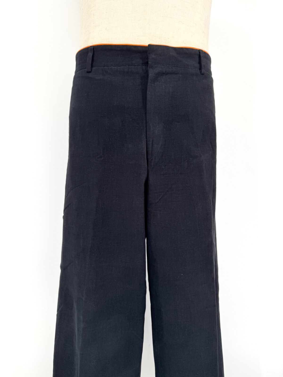 美品 HERMES センタープレス ストレート パンツ チノパンツ ☆美品  