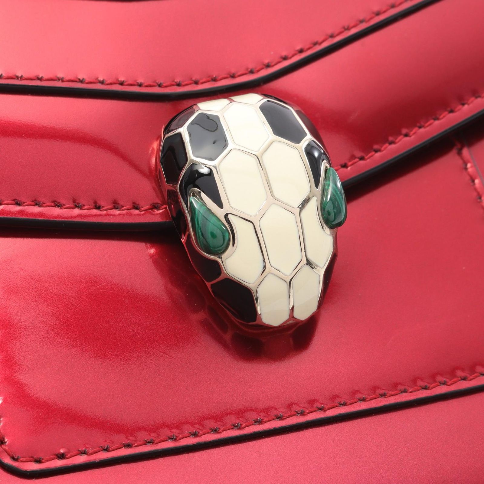 VINTAGE*Bulgari*フォーエバー ショルダーバッグ 2WAY レッド BVLGARI - ブルガリ BVLGARI セルペンティ フォーエバー