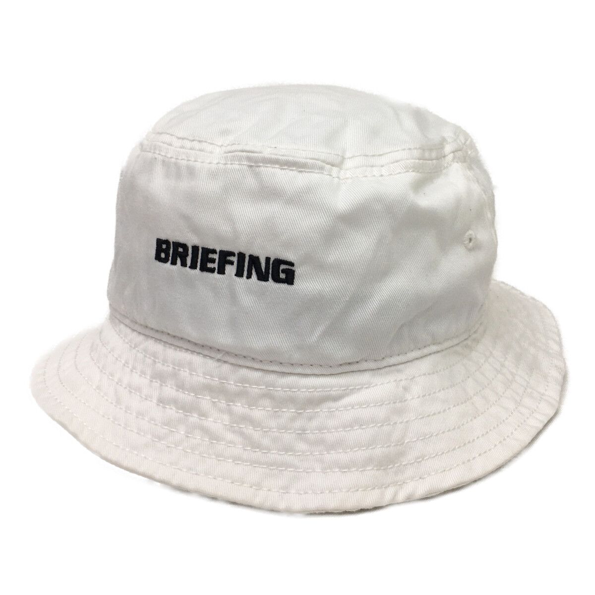 中古 ブリーフィング BRIEFING バケットハット フリー ホワイト