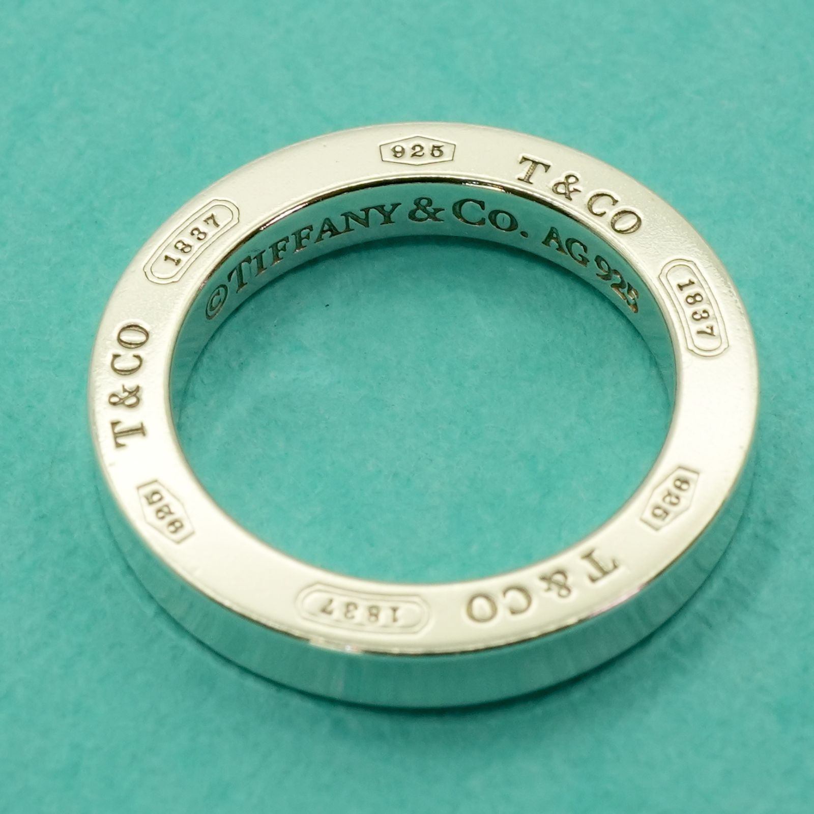 美品○Tiffanyナローサークルネックレス箱付き （極美品