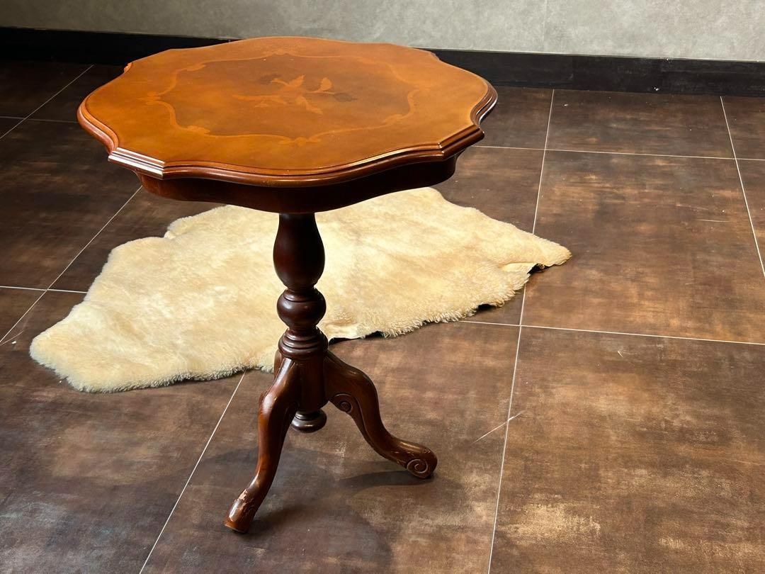 コーヒーテーブル 象嵌 カフェテーブル アンティーク クラシック SZ