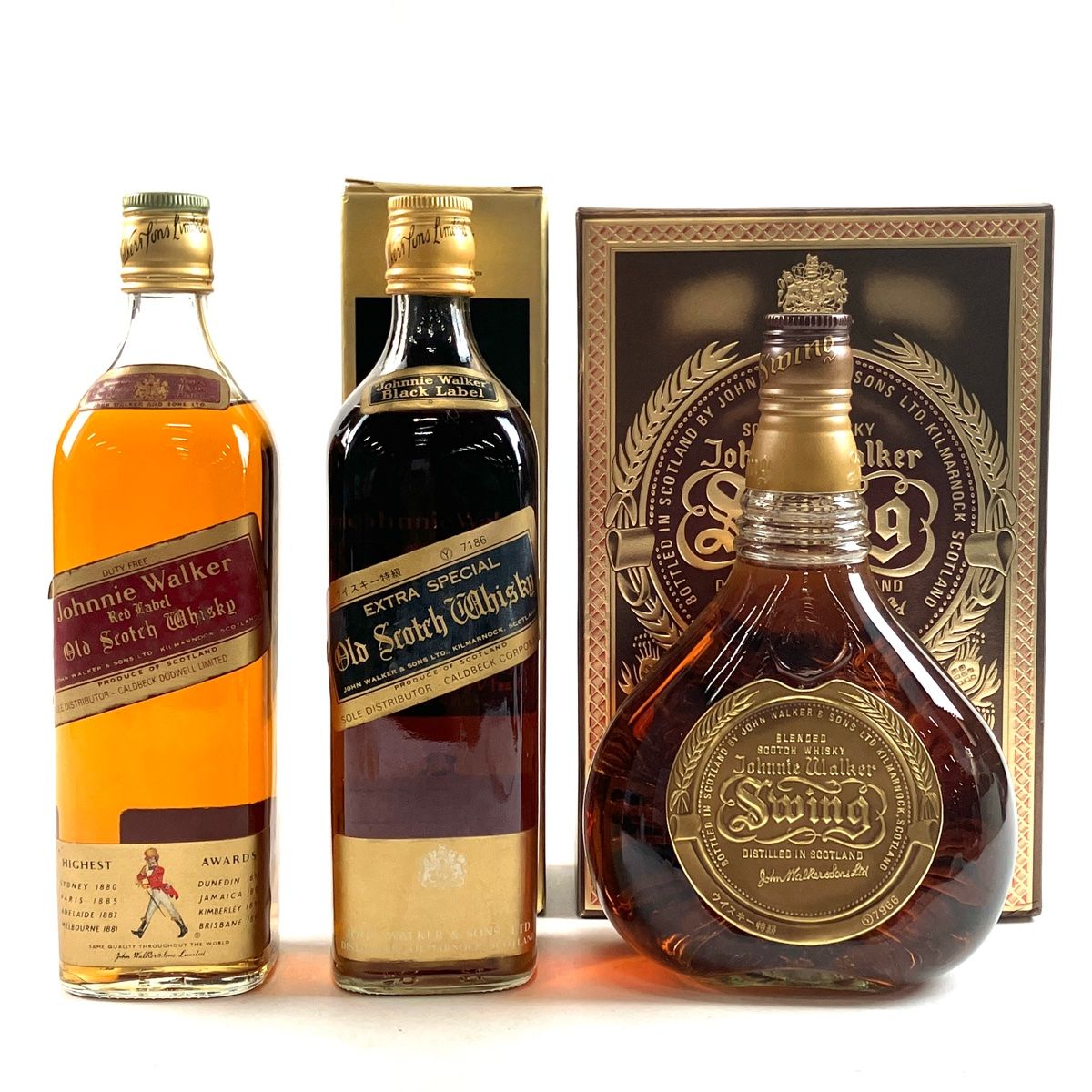 3本 ジョニーウォーカー JOHNNIE WALKER レッドラベル ブラックラベル エクストラスペシャル 金キャップ スウィング スコッチ  750ml ウイスキー セット 【古酒】 - メルカリ