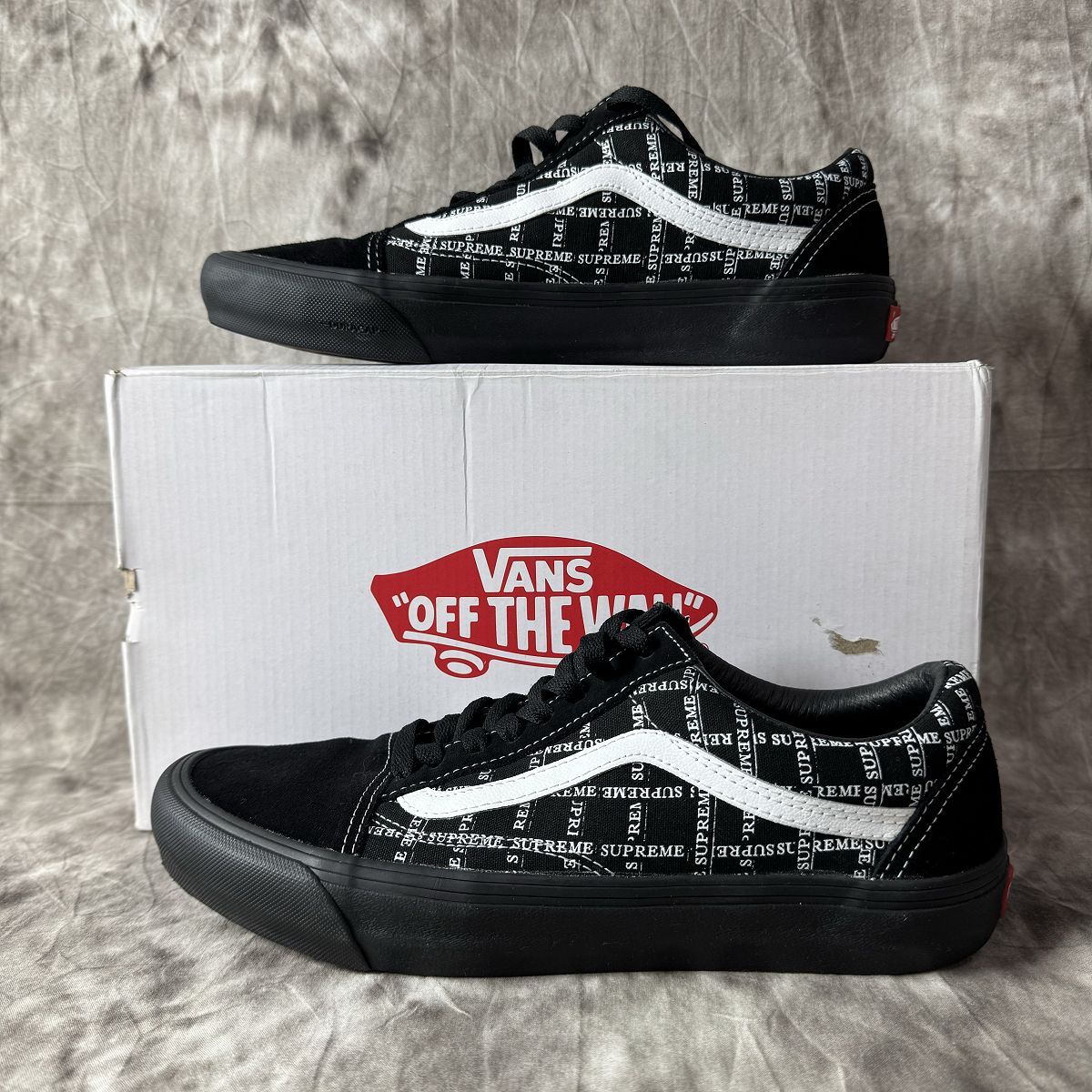 Supreme×VANS/シュプリーム×バンズ OLD SKOOL PRO/オールド スクール プロ ブラック/27.5