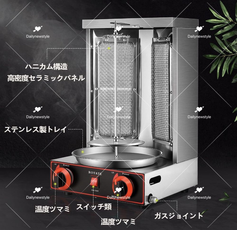 360°回転 食品用ステンレス鋼