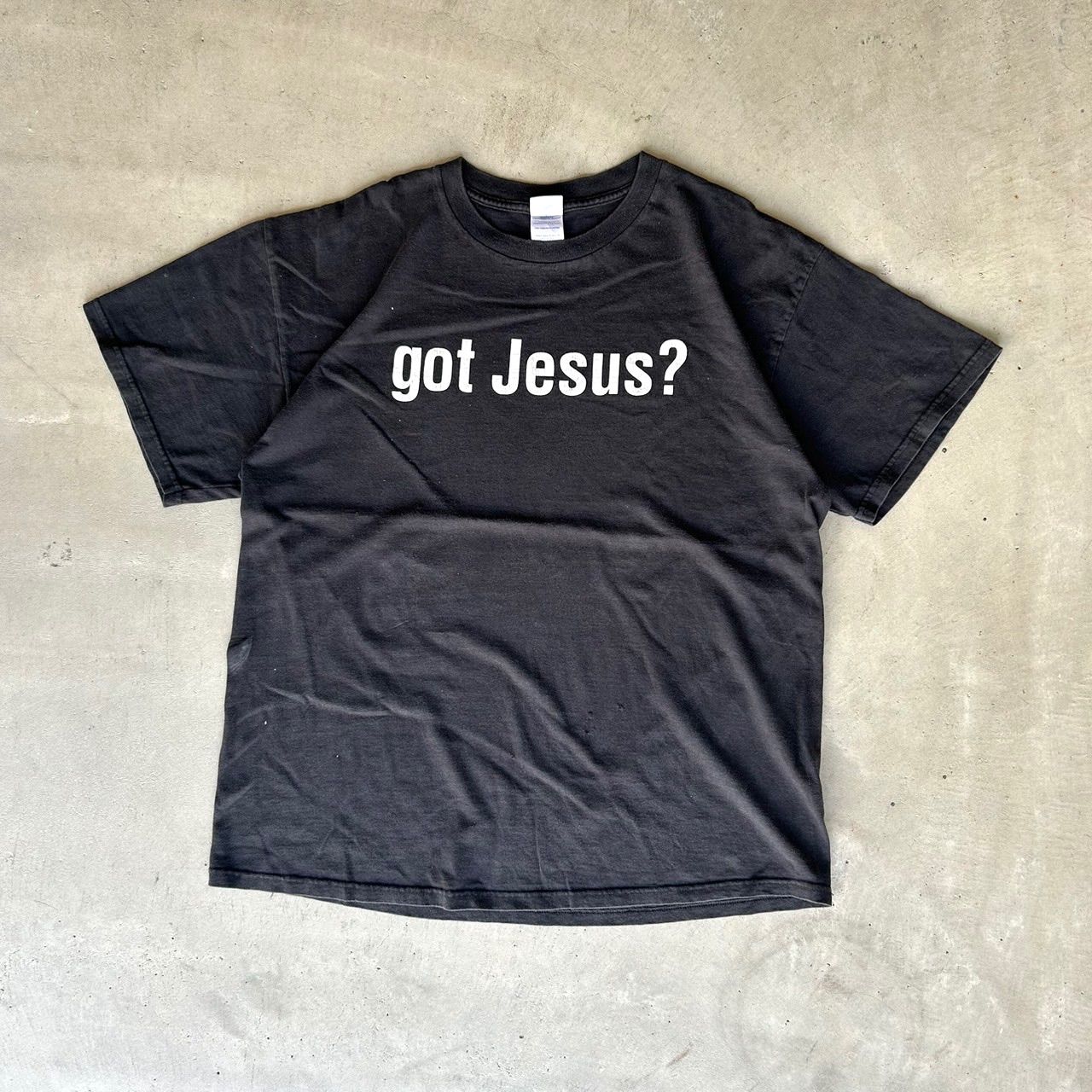got Jesus? ジーザス Tシャツ フェード 古着 vintage USED DELTA 