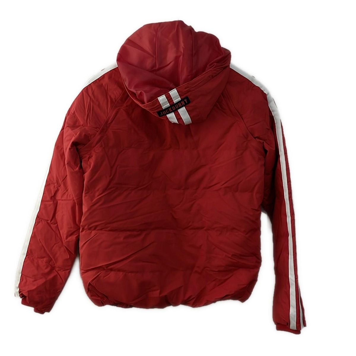 JackBunny!! ジャックバニー ブルゾン サイズ1 S レディース - レッド 長袖 BY PEARLY GATES 中綿 袖着脱可 冬 秋