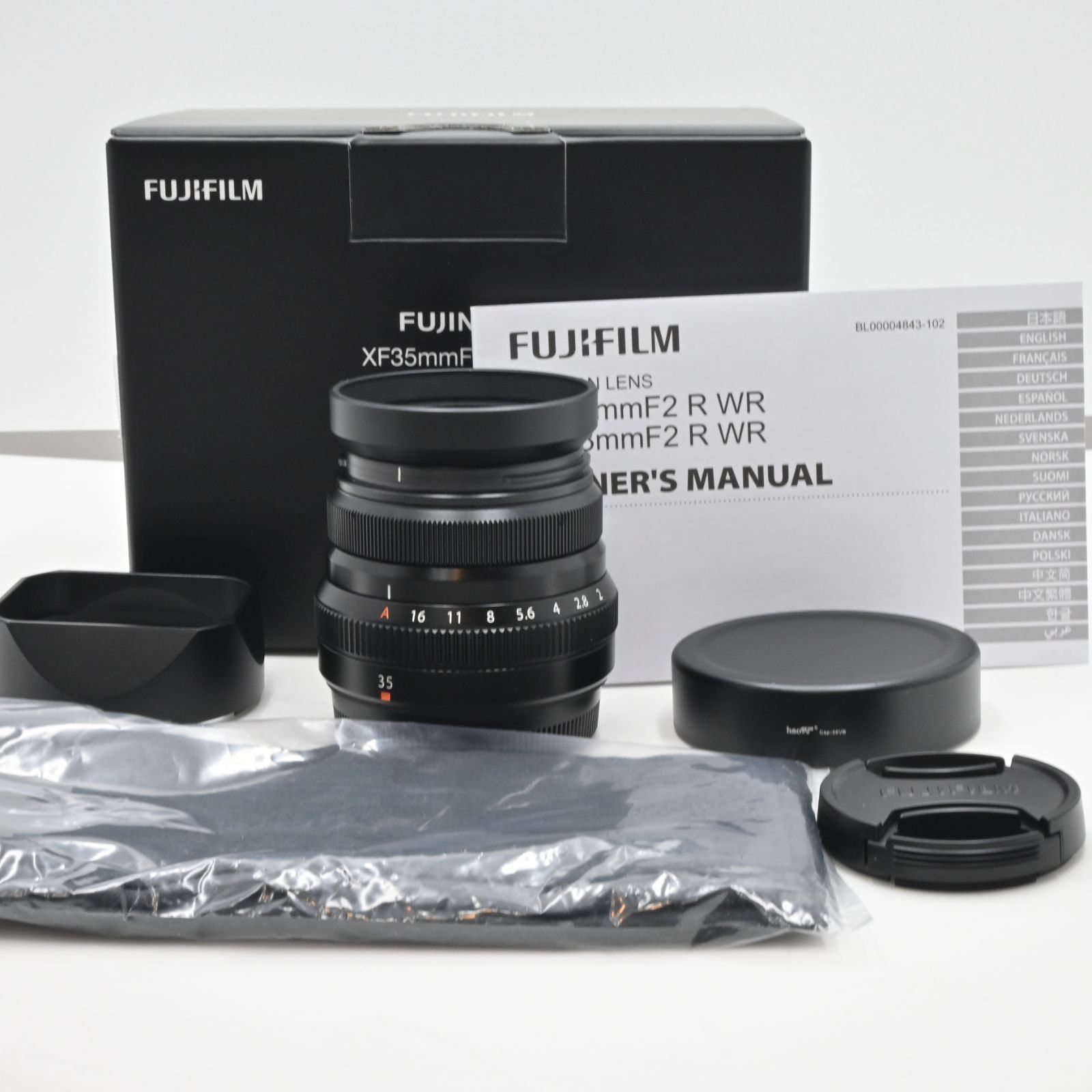 富士フイルム FUJIFILM X 交換レンズ フジノン 単焦点 標準 コンパクト 35mm F2 防塵防滴耐低温 絞りリング ブラック F XF35MMF2 R WR B