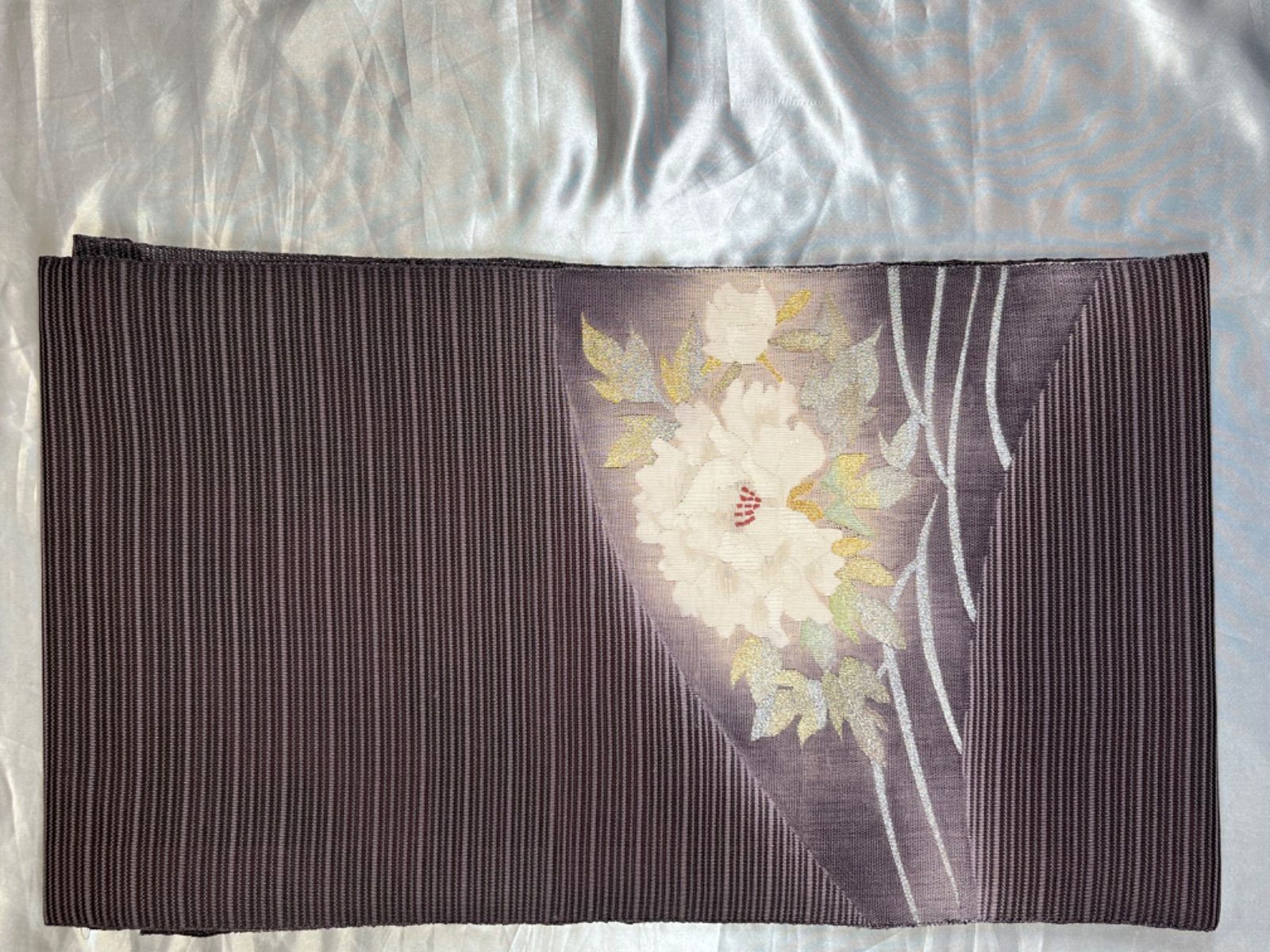 夏帯豪華絢爛綺麗美品長さ357cm絽茶ボタン綴正絹名古屋帯 - メルカリ