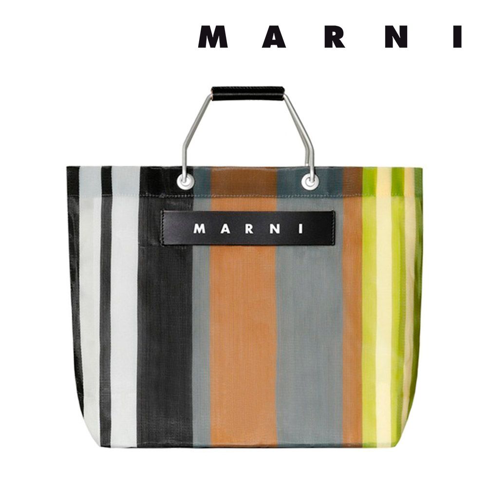 マルニ フラワー カフェ MARNI FLOWER CAFE レディース カバン ストライプ トート バッグ 【返品交換不可】