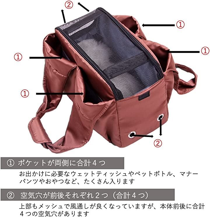 SHAKA LABO 犬 キャリーバッグ ペット用 トート型 小型犬 黒 ブラック トート おしゃれ 手持ち 肩がけ お出かけ 旅行 交通機関 病院 SHAKA LABO 犬 キャリーバッグ ペット用 軽量 ショルダー 小型犬