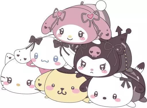 【新品，安い】 【中古】ぬいぐるみマスコット・ぬいぐるみバッジ 全6種セット 「サンリオキャラクターズ ぽてコロマスコット4」 その他