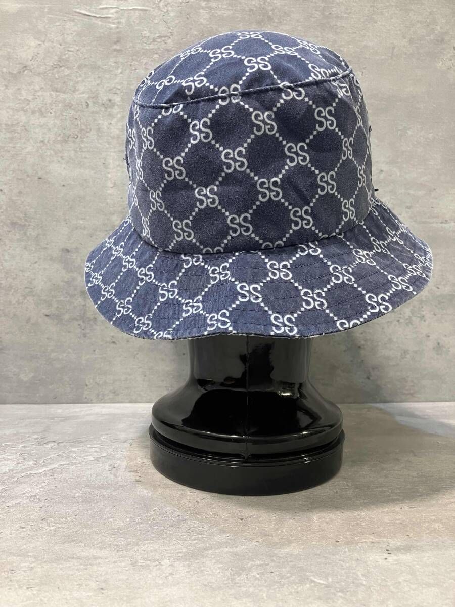 モノグラムバケットハット ネイビー