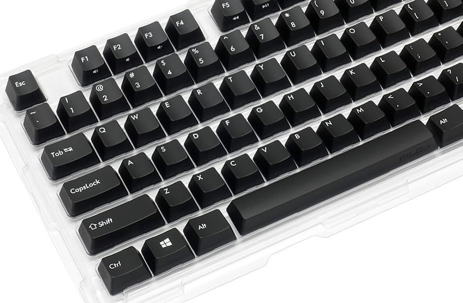 FILCO PBT2色成形キーキャップセット Majestouch交換用 104キー 英語配列 キープラー付き ブラック FKCS104EBTZ