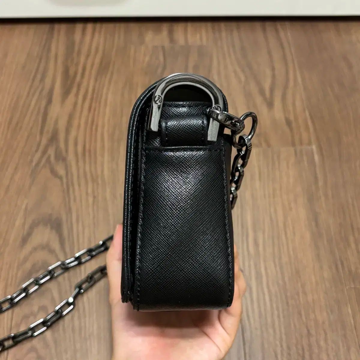 TORY BURCH トリーバーチ ウォレットショルダーバッグ 斜めがけ しぼ革 
