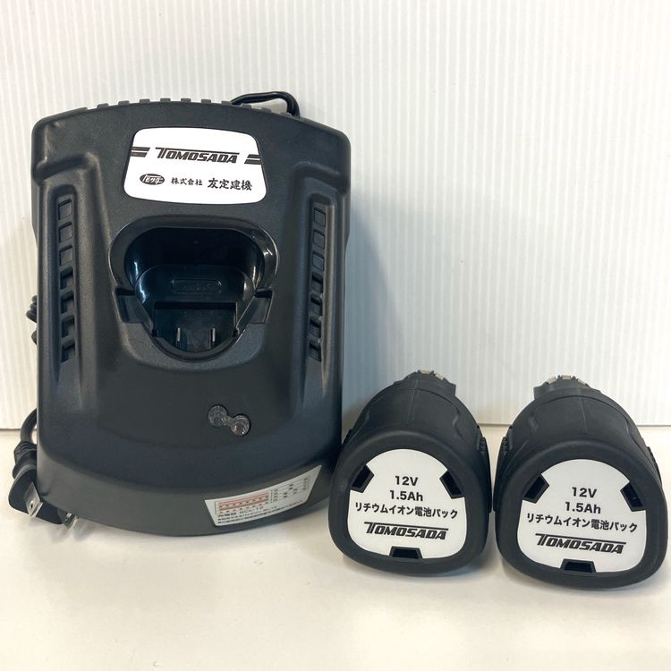 ♥ TOMOSADA|友定 予備バッテリー2コ 充電器1コ インパクトハンマー IHL-12用 本体別売 ●112173