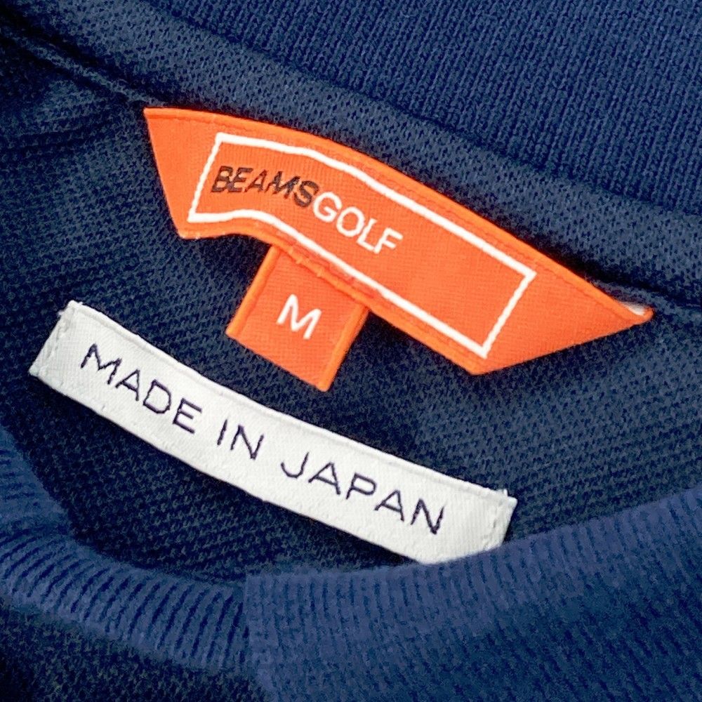 サイズ：M BEAMS GOLF ビームスゴルフ 襟付き 半袖Tシャツ