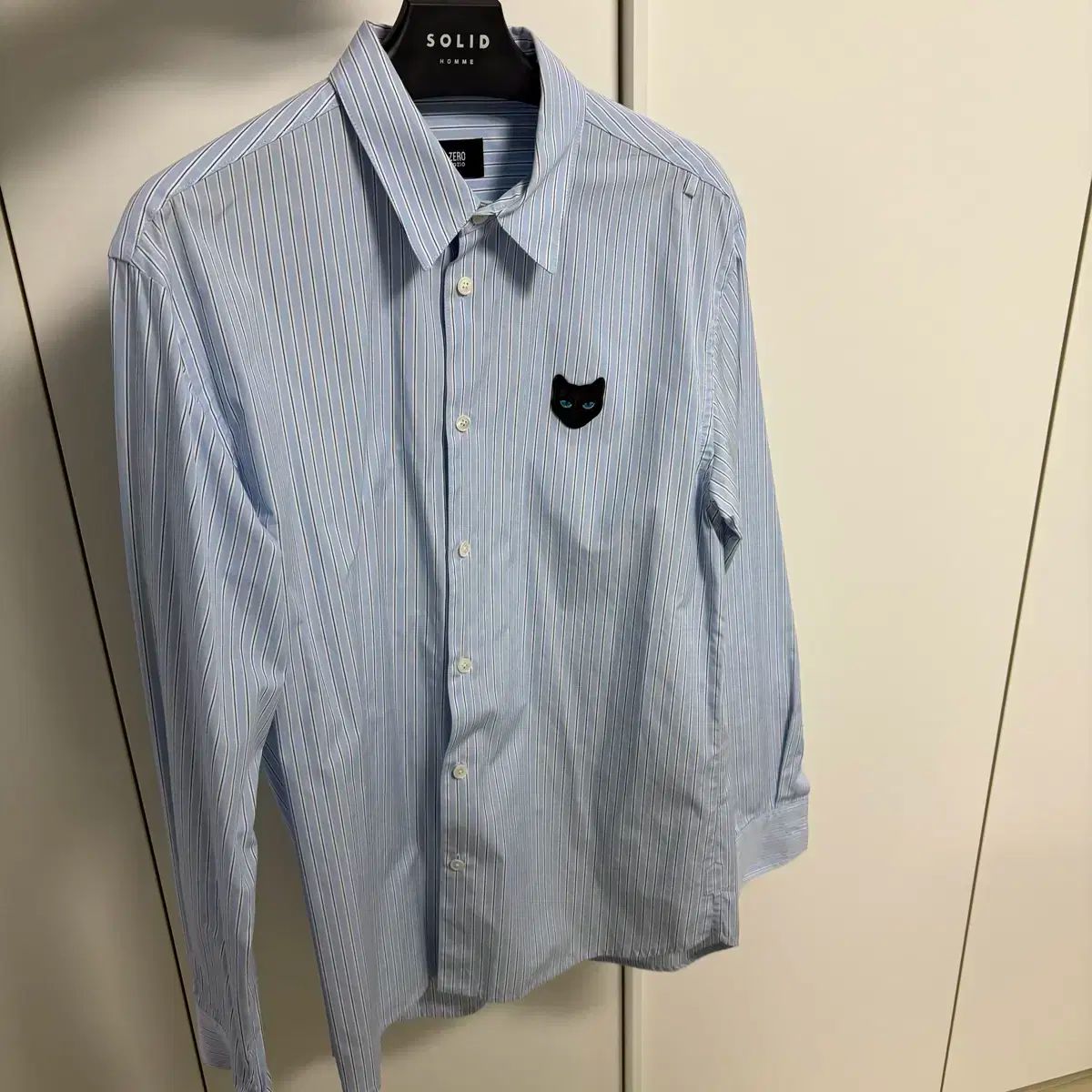 【雷市場（ポンジャン）商品韓国直送】 SONGZIO HOMME(ソンジオ・オム) ZZERO SONGZIO ストライプ 青 シャツ 100 サイズ