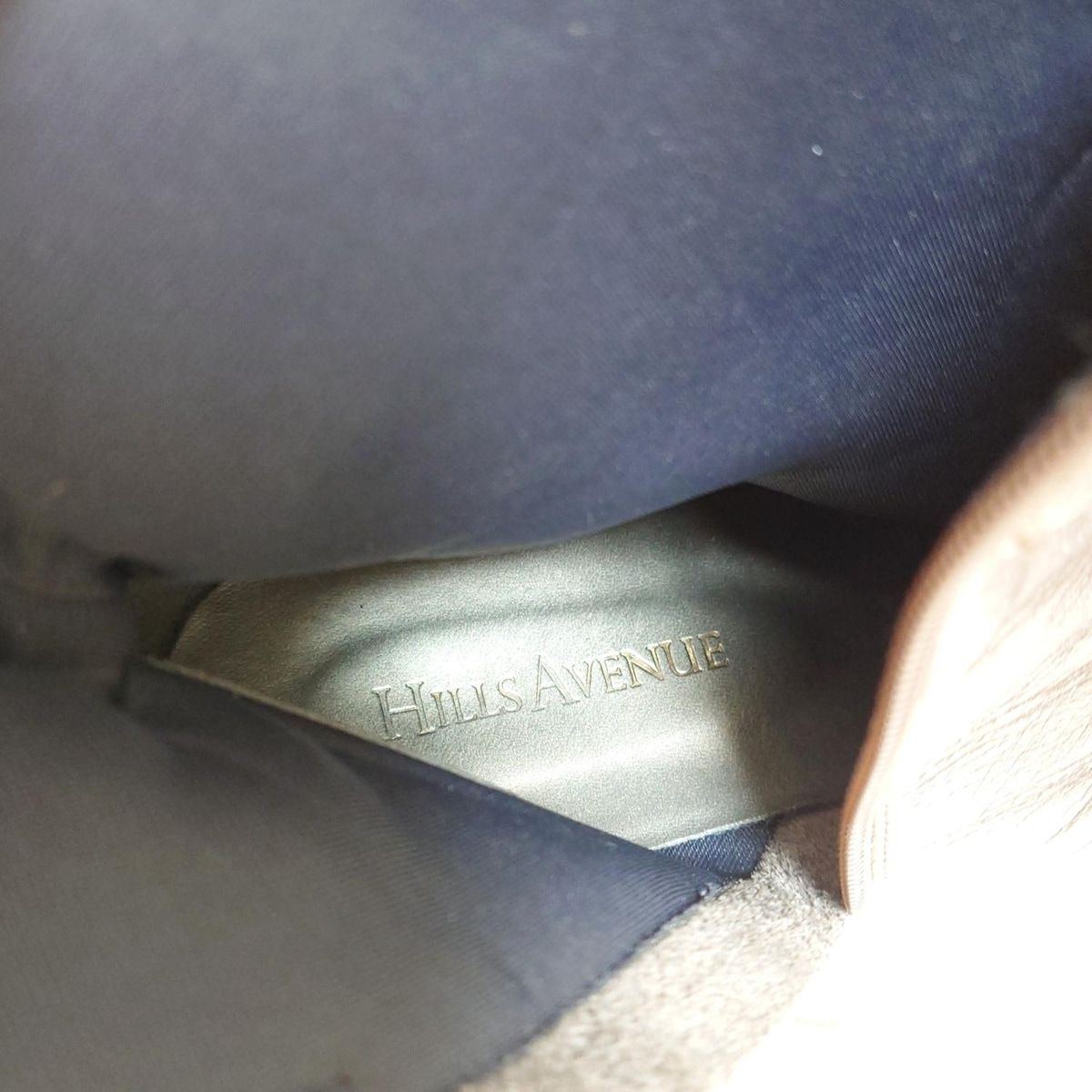 Hills Avenue 自由が丘 ヒルズ アベニュー ショートブーツ 24.5 レディース - ダークブラウン 型押し加工 レザー KIN-KAAI_COM