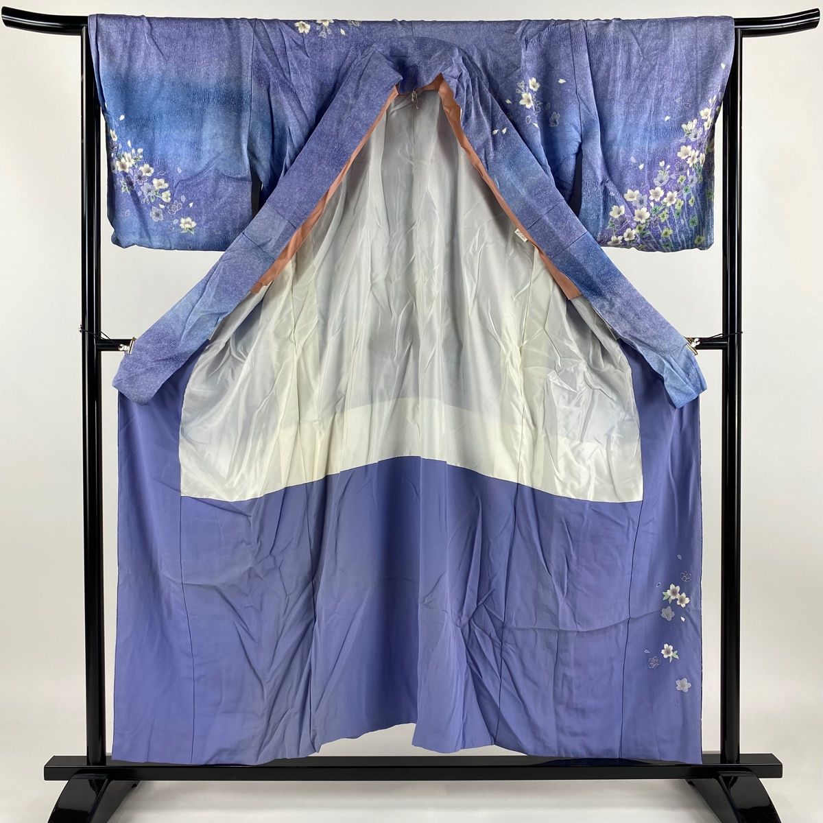 平和屋着物●小林文次郎　江戸小紋　訪問着　切嵌文様　正絹　逸品　AAAY1946ck 平和屋着物○小林文次郎 江戸小紋 訪問着 切嵌文様 正絹 逸品 AAAY1946ck