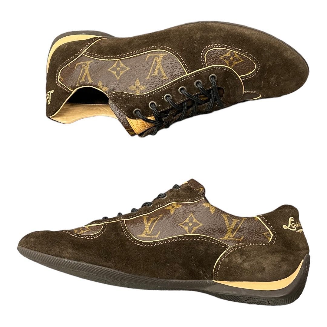 LOUIS VUITTON ルイヴィトン モノグラム スエード コンビスニーカー 楽天市場】ルイヴィトン Louis Vuitton モノグラム スエード