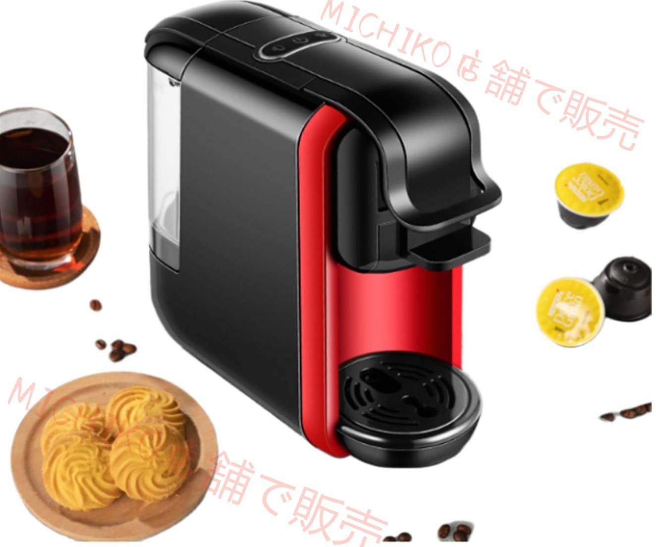 全自動マルチカプセルコーヒーメーカー 家庭用小型サイズ イタリア式ポータブル設計 万能互換性で ESE ポッド グラウンドコーヒー対応 19 バー圧力 ホット コールドコーヒー ミルク飲み物が作れ カフェテリア用途にも適す