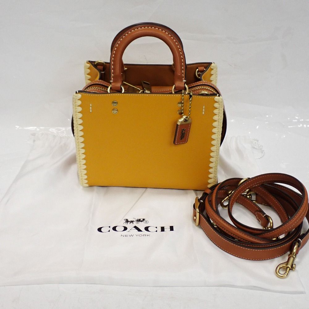 Th994531 コーチ ローグ 20・クロシェ CJ636 ハンドバッグ 3way  