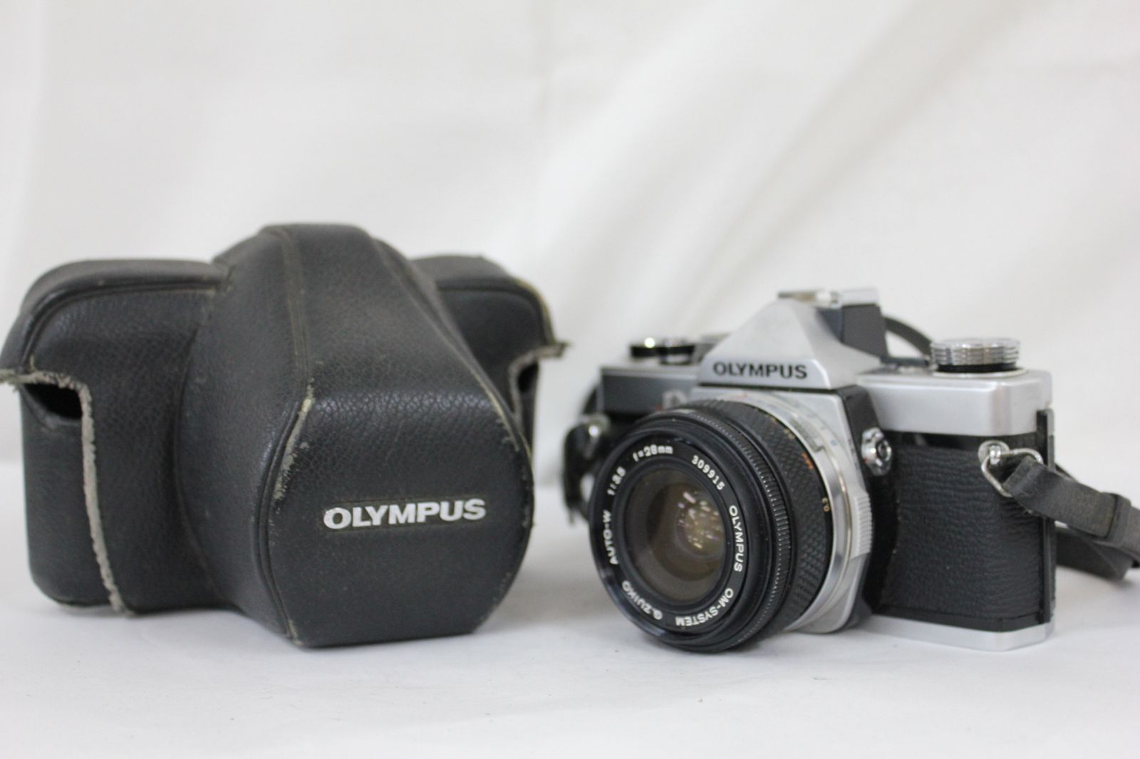 返品保証 オリンパス Olympus M-1 G.Zuiko Auto-w 28mm F3.5 ケース付き ボディレンズセット M5513