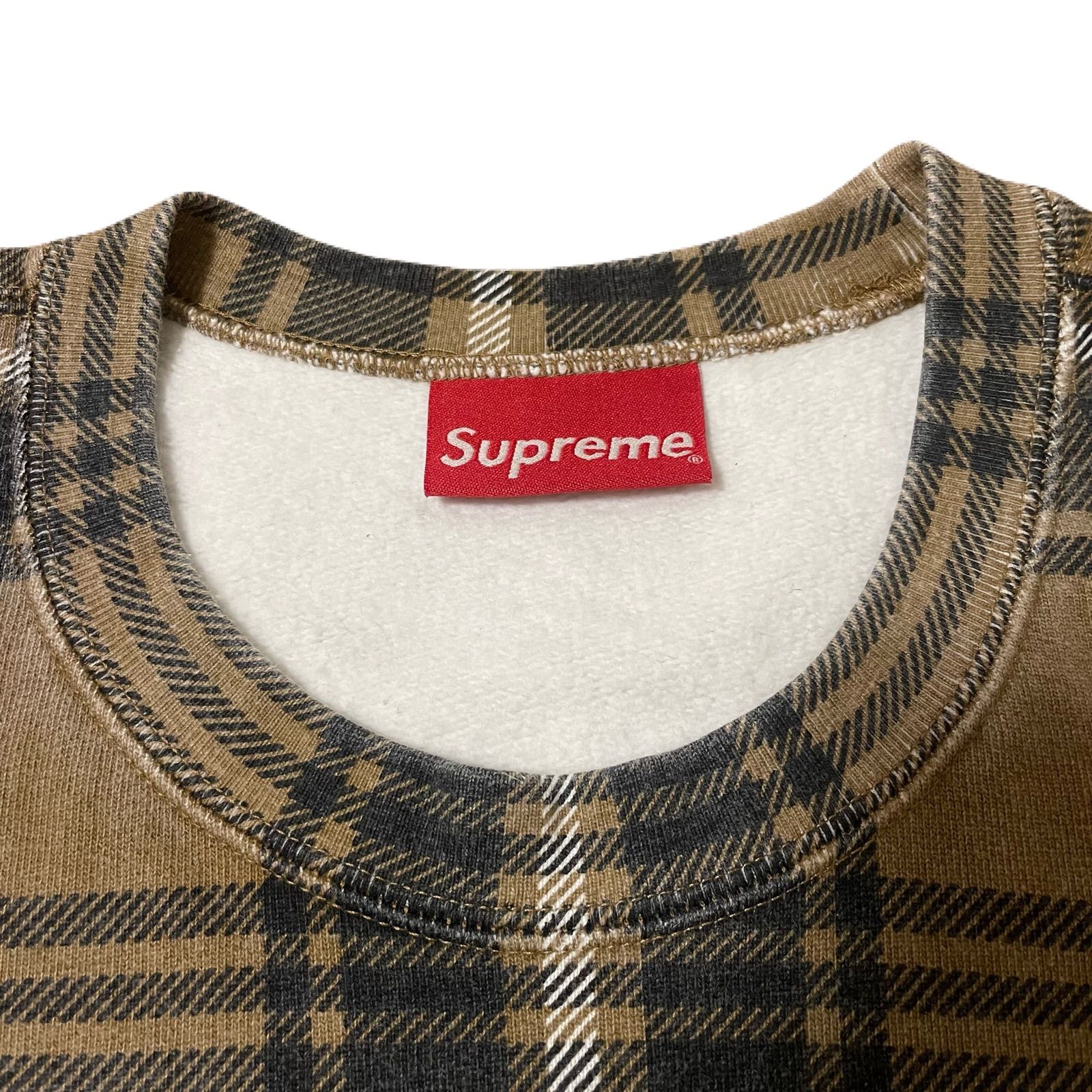 Supreme 21ss Plaid Crewneck - メルカリ