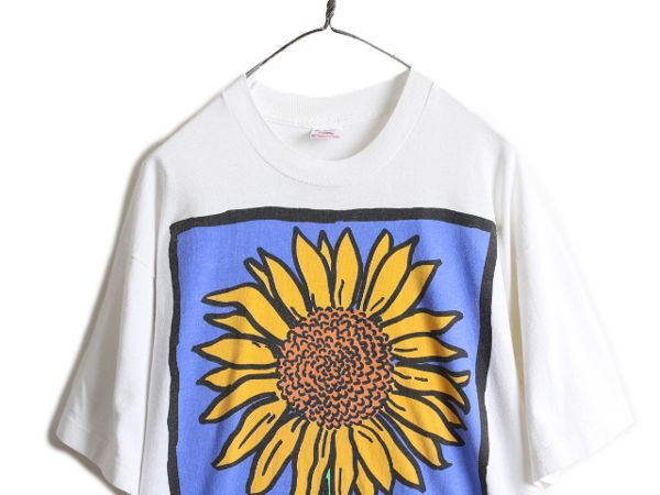 純正・新品 ひまわり ヴィンテージ Tシャツ made in USA コピーライト