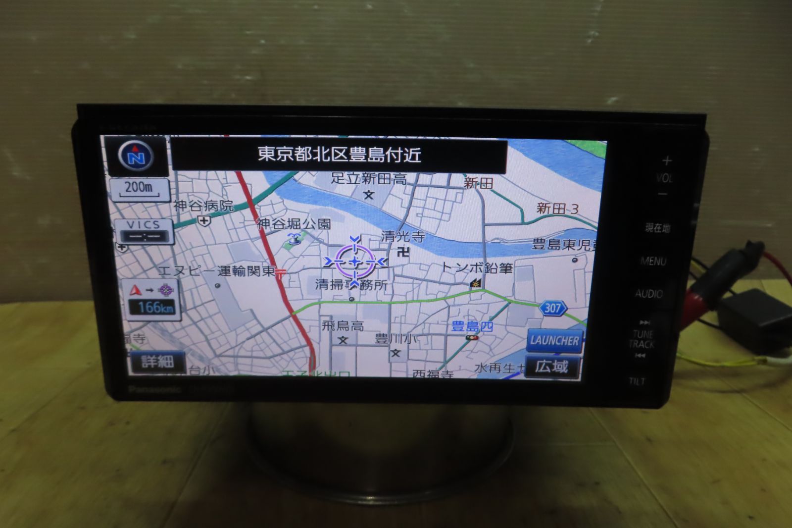 付 F1834|パナソニック CN-R300WD メモリーナビ 地図2013年 地デジTVフルセグ内蔵 Bluetooth内蔵 CD DVD再生OK