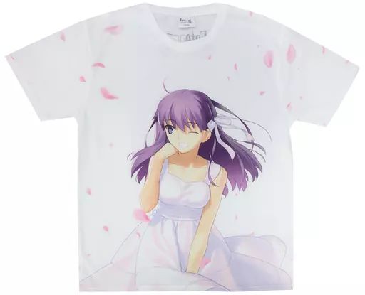 衣類 間桐桜 フルグラフィックTシャツ ホワイト XLサイズ TYPE-MOON展 Fate stay night -15年の軌跡-