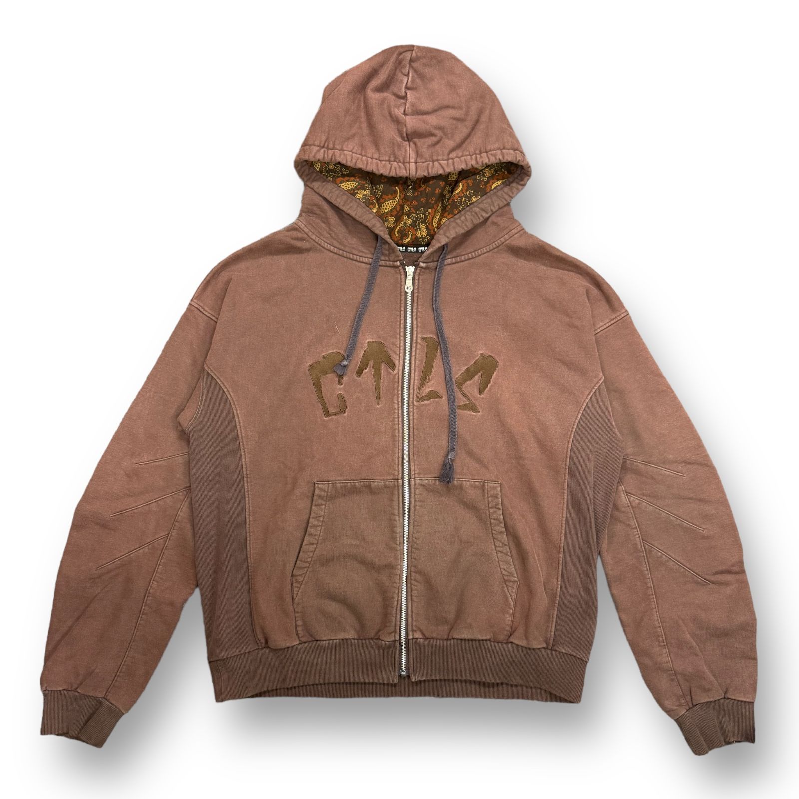 cvtvlist ジップパーカー CVTVLIST カタリストジップパーカーブラウン
