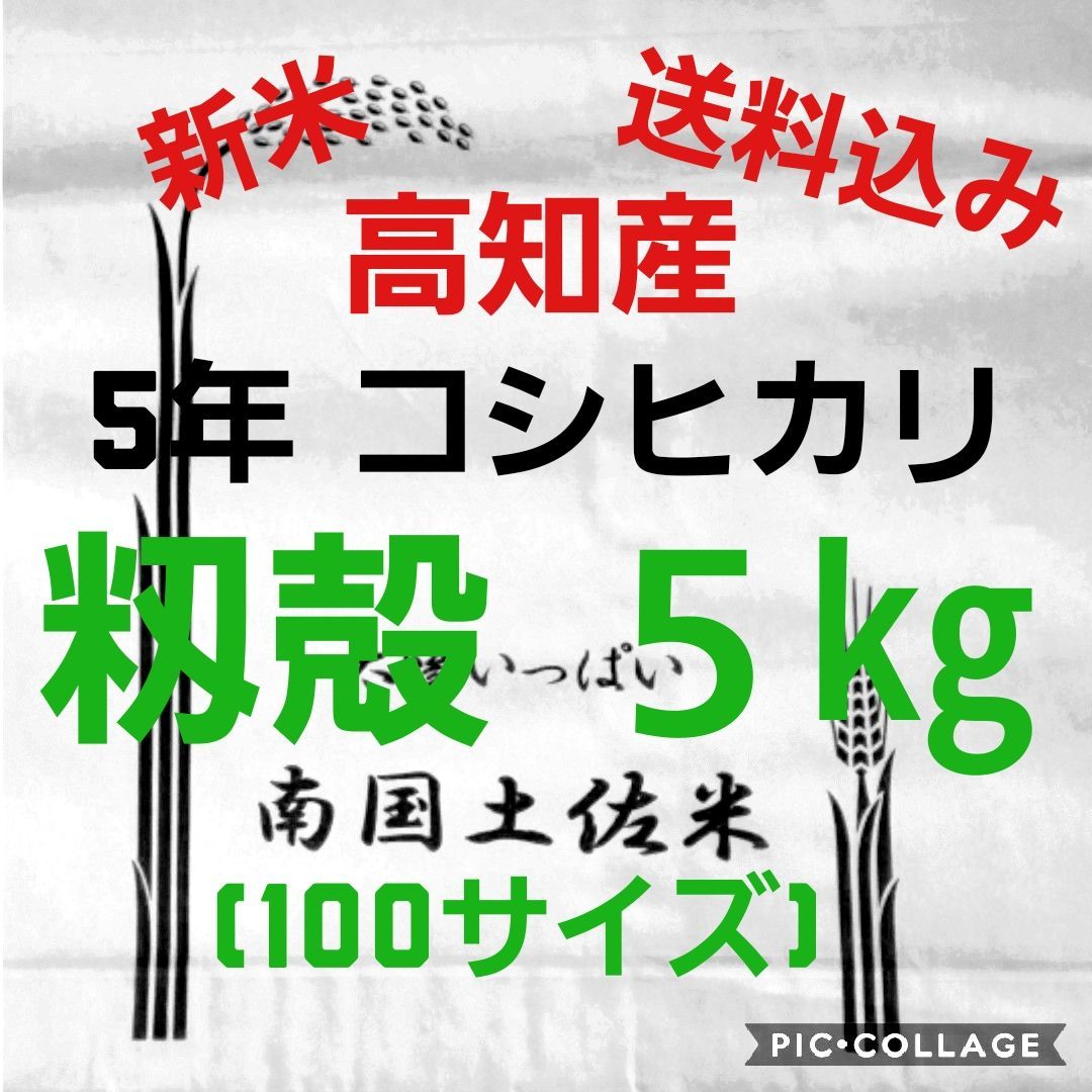 送料込み 令和5年産 高知県産 新米ヒノヒカリ 玄米25㎏(袋込み