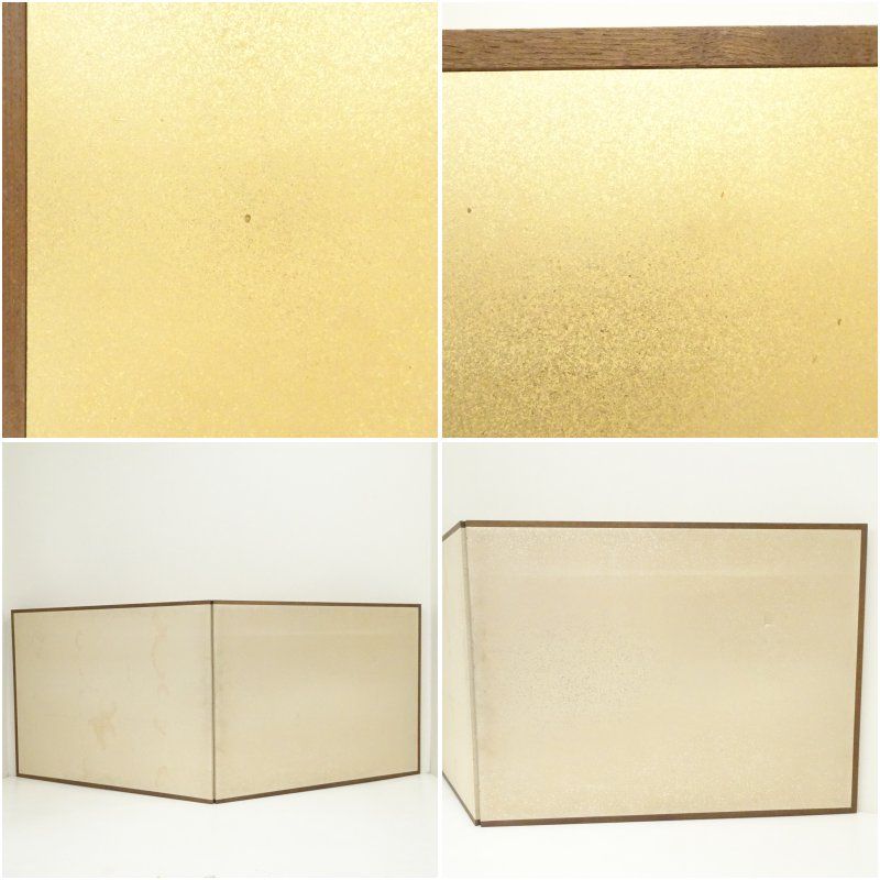 I2【美品】 茶道具  風炉先屏風  レトロ　金すかし　一点物　アンティーク 楽天市場】【中古】【茶道具】葦風炉先屏風【送料無料】茶道具
